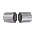 Eaton Crouse-Hinds series Myers through bulkhead fitting, Zinc, 1/2", Without nipples