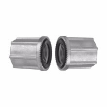 STTTB 2 2-Piece Triple Threaded Through Bulkhead Fitting, 3/4 in, For Use With IMC/Rigid Conduit, Zinc, Natural