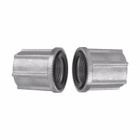 Eaton Crouse-Hinds series Myers through bulkhead fitting, Zinc, 3/4", Without nipples
