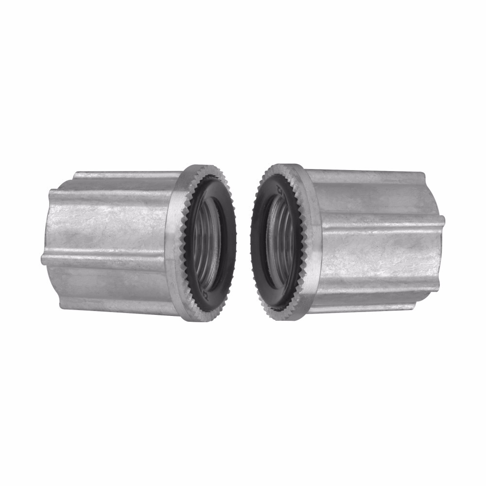 STTTB 6 Triple Threaded Through Bulkhead Fitting, 2 in, For Use With IMC/Rigid Conduit, Zinc, Natural
