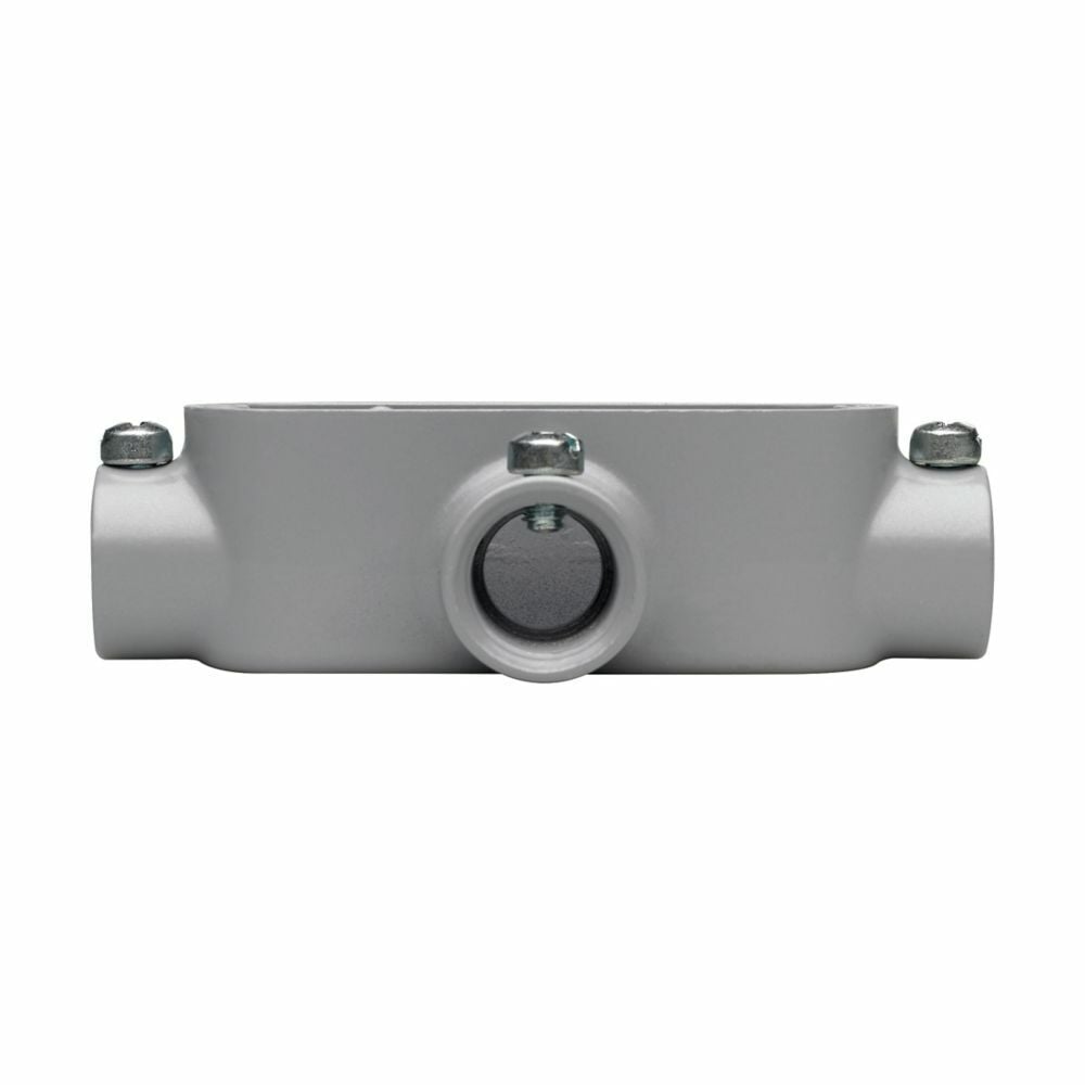 T15CGN Condulet SnapPack Type T Conduit Outlet Body With Cover and Neoprene Gasket, 1/2 in Hub, 5 Form, 4.35 cu-in Capacity, Die Cast Copper-Free Aluminum, Epoxy Powder Coated