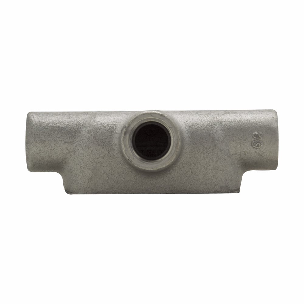 T17SA Condulet Type T Conduit Outlet Body, 1/2 in Hub, 7 Form, Copper-Free Aluminum, Aluminum Acrylic Painted/Electro-Galvanized