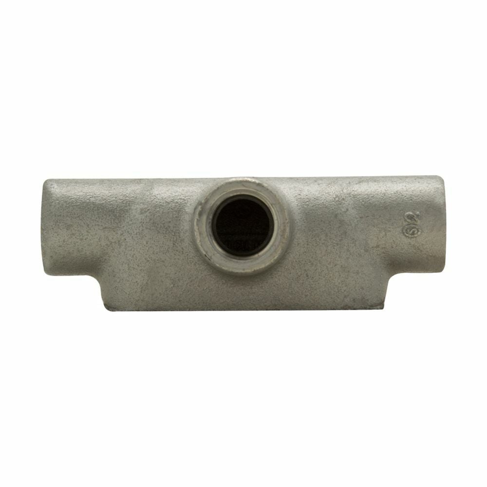 T57SA Condulet Type T Conduit Outlet Body, 1-1/2 in Hub, 7 Form, Copper-Free Aluminum, Aluminum Acrylic Painted/Electro-Galvanized