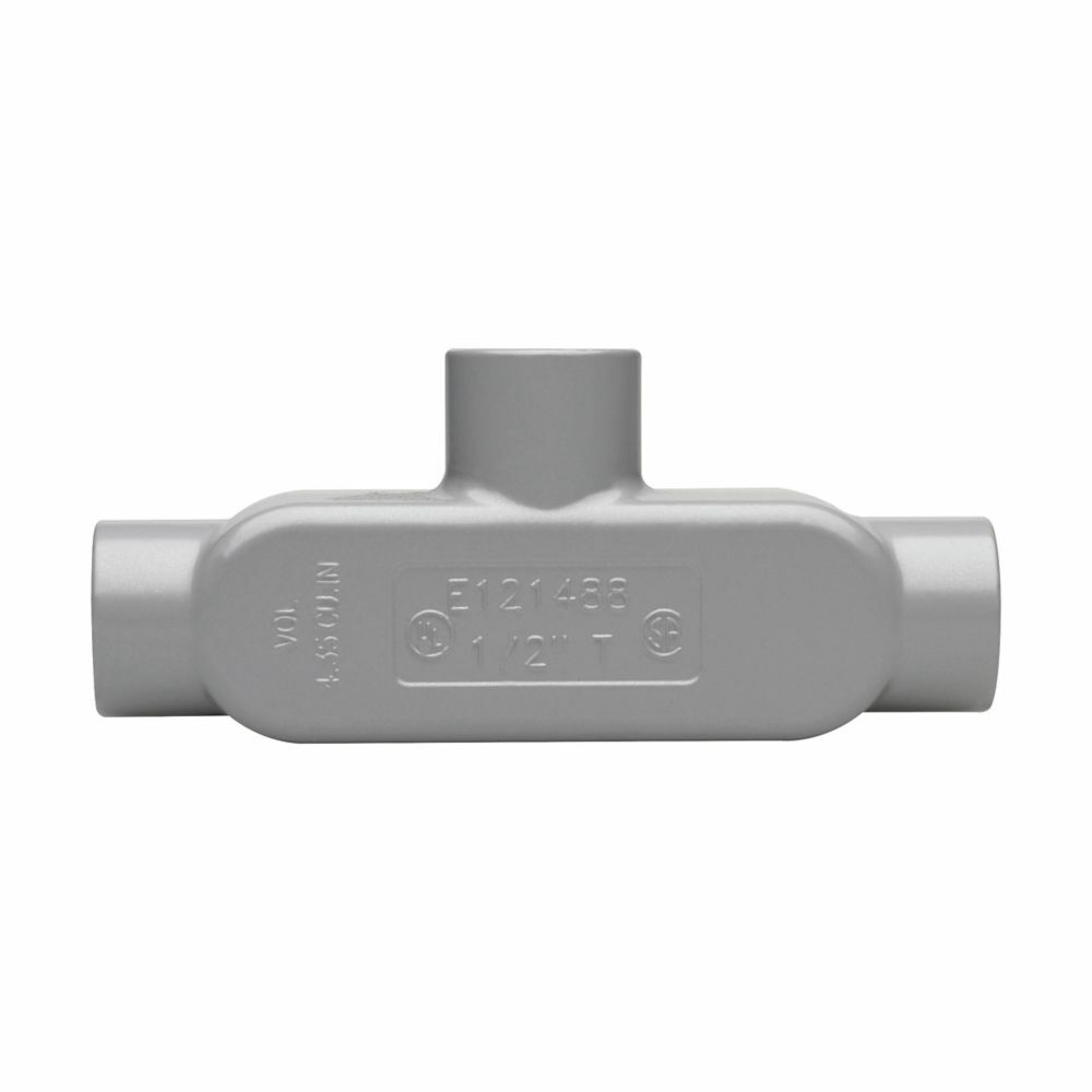 T85 Condulet Type T Conduit Outlet Body, 3 in Hub, 5 Form, 175 cu-in Capacity, Die Cast Copper-Free Aluminum, Epoxy Powder Coated