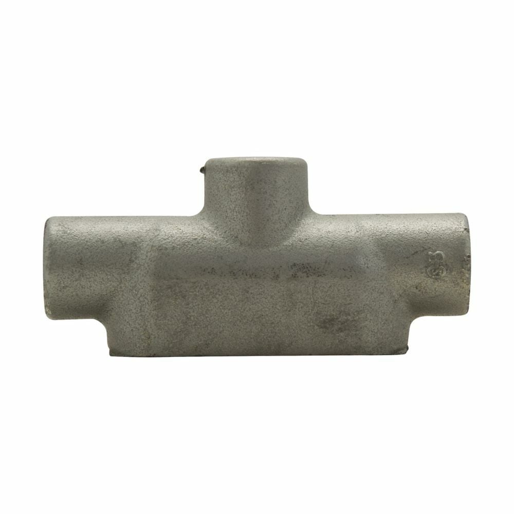 TB57SA Condulet Type TB Conduit Outlet Body, 1-1/2 in Hub, 7 Form, Copper-Free Aluminum, Aluminum Acrylic Painted/Electro-Galvanized