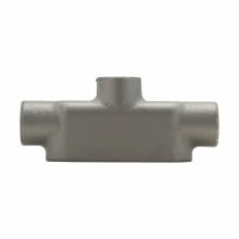 TB68 Condulet Type TB Conduit Outlet Body, 2 in Hub, 8 Form, Feraloy Iron Alloy, Aluminum Acrylic Painted/Electro-Galvanized