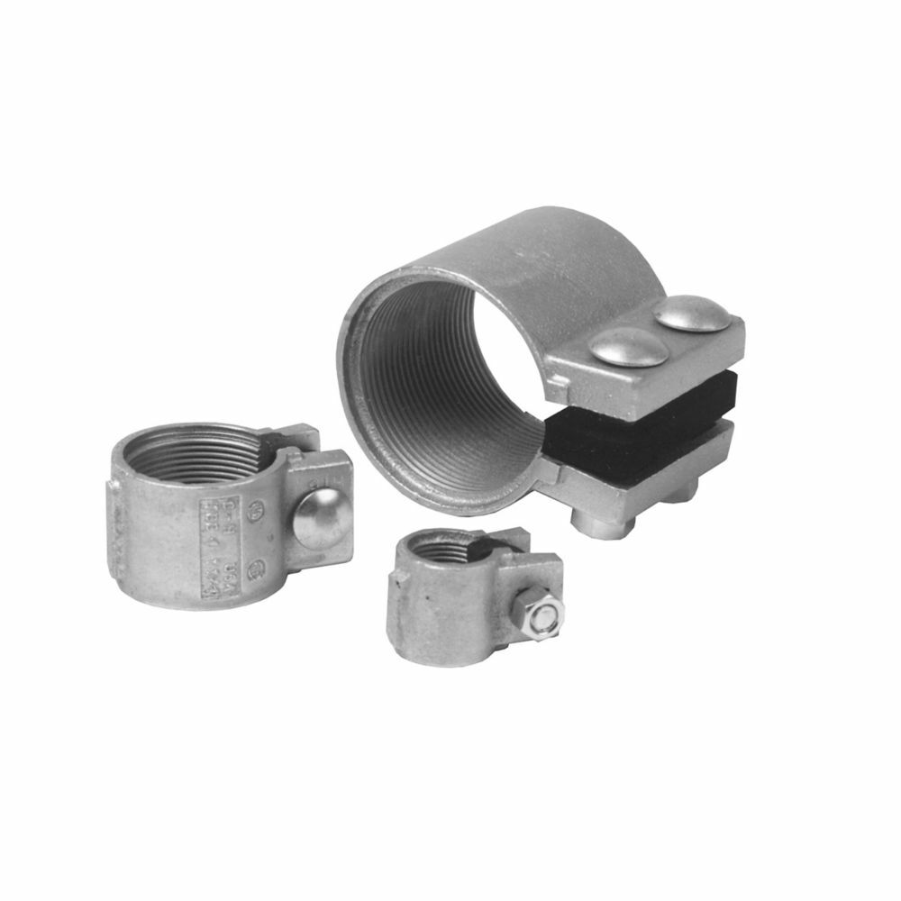 TCC1 Split Conduit Coupling, 1/2 in, For Use With Rigid/IMC Conduit, Ductile Iron, Electro-Galvanized