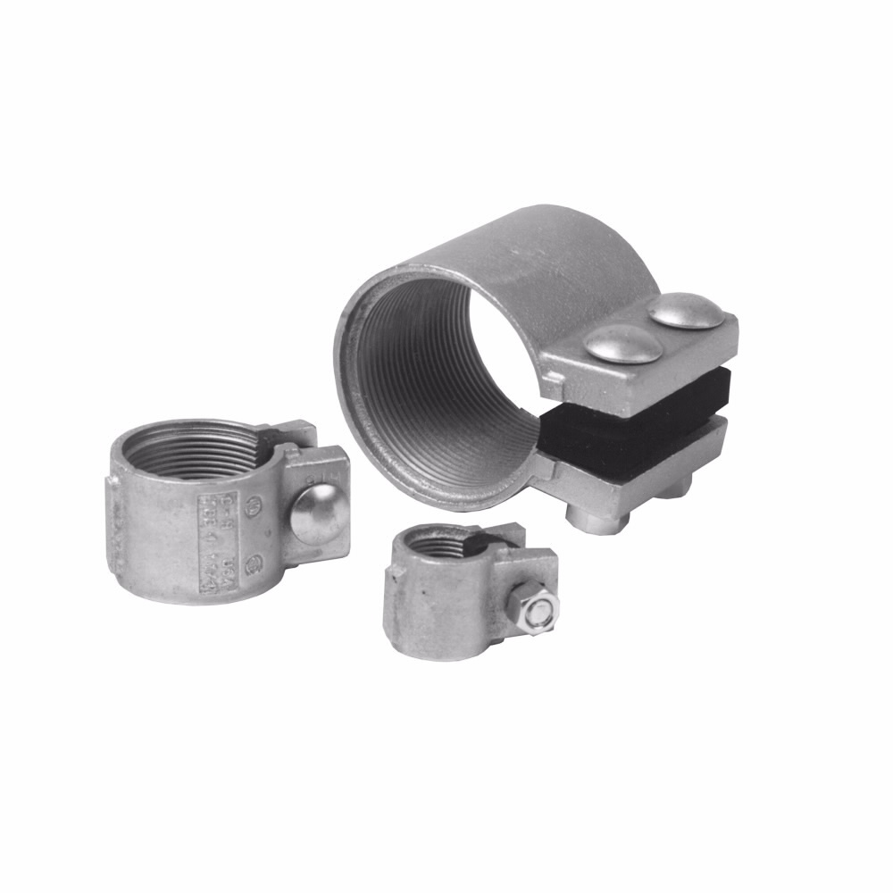 TCC3 Split Conduit Coupling, 1 in, For Use With Rigid/IMC Conduit, Ductile Iron, Electro-Galvanized