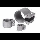 Eaton Crouse-Hinds series TCC split conduit coupling, Rigid/IMC, Ductile iron, Concrete tight, 1-1/2"