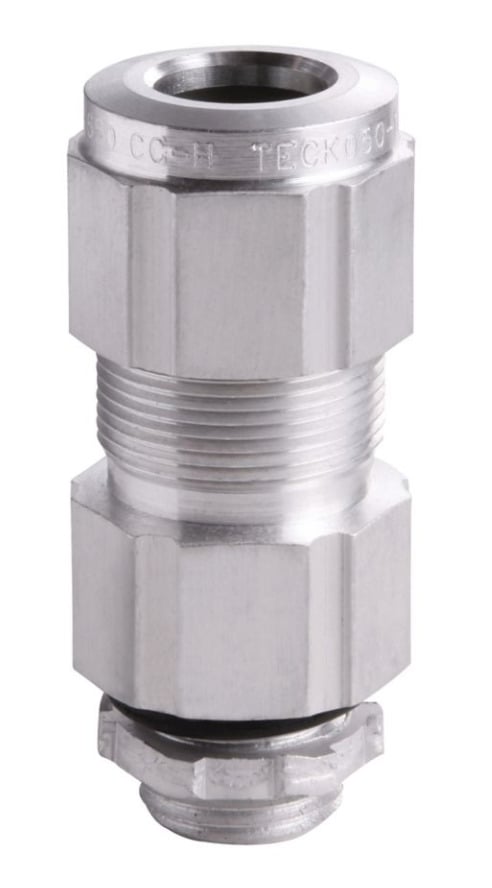 TECK1007S Terminator Cable Gland Connector, 1 in Trade, 1.187 to 1.375 in Cable Openings, Steel