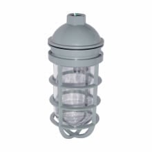 TP7621 Corrosion Resistant Gasketed Vaporproof Light Fixture, (1) Lamp, 100 W Fixture, Powder Coated Housing
