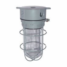 TP7801 Corrosion Resistant Gasketed Vaporproof Light Fixture, (1) Lamp, 200 W Fixture, Powder Coated Housing