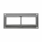 Eaton Crouse-Hinds series Thru-Wall Barrier TWF mounting frame, Malleable iron, 30 spaces available