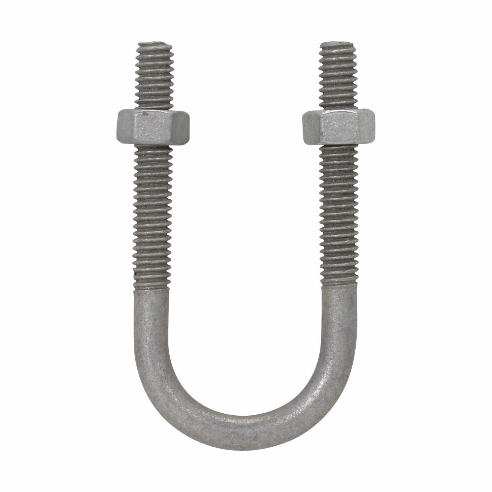 UBM350HD Heavy Duty U-Bolt with Hex Nut, 3-1/2 in Trade, 3/8-16 Thread, Copper-Free Aluminum