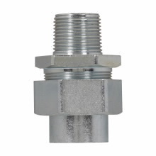 UNY1005 SA Dust-Ignitionproof Explosionproof Male Conduit Union, 4 in, Copper-Free Aluminum, Natural