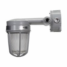 VXHBF23GP Vaporgard Vaportight Luminaire With Globe, Guard, Junction Box, PS30 Lamp, 120 VAC, Epoxy Powder Coated Housing