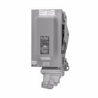 Eaton Crouse-Hinds series Arktite WSRD interlocked receptacle with enclosed disconnect switch, 100A, Three-wire, four-pole, Brass contacts, Solid door, Fused, Style 2, 60 HP/75 HP, Copper-free aluminum, Spring door, 1-1/2", 480/600 Vac