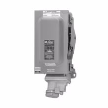 WSRD103542 Arktite Grounding Style 2 Non-Fused Watertight Interlocked Receptacle With Enclosed Disconnect Switch, 480/600 VAC, 100 A, 4 Poles, 3 Wires, Gray/Natural