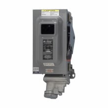 WSRDW3352 Arktite Grounding Style 2 Fused Watertight Interlocked Receptacle With Enclosed Disconnect Switch, 480/600 VAC, 30 A, 4 Poles, 3 Wires, Gray/Natural