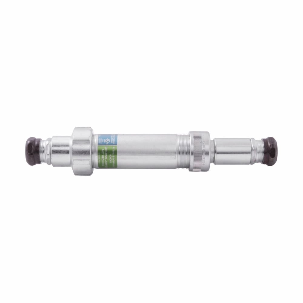 XJG24 EMT Conduit Expansion Coupling With Internal Grounding, 3/4 in, For Use With EMT Conduit, Steel, Electro-Galvanized