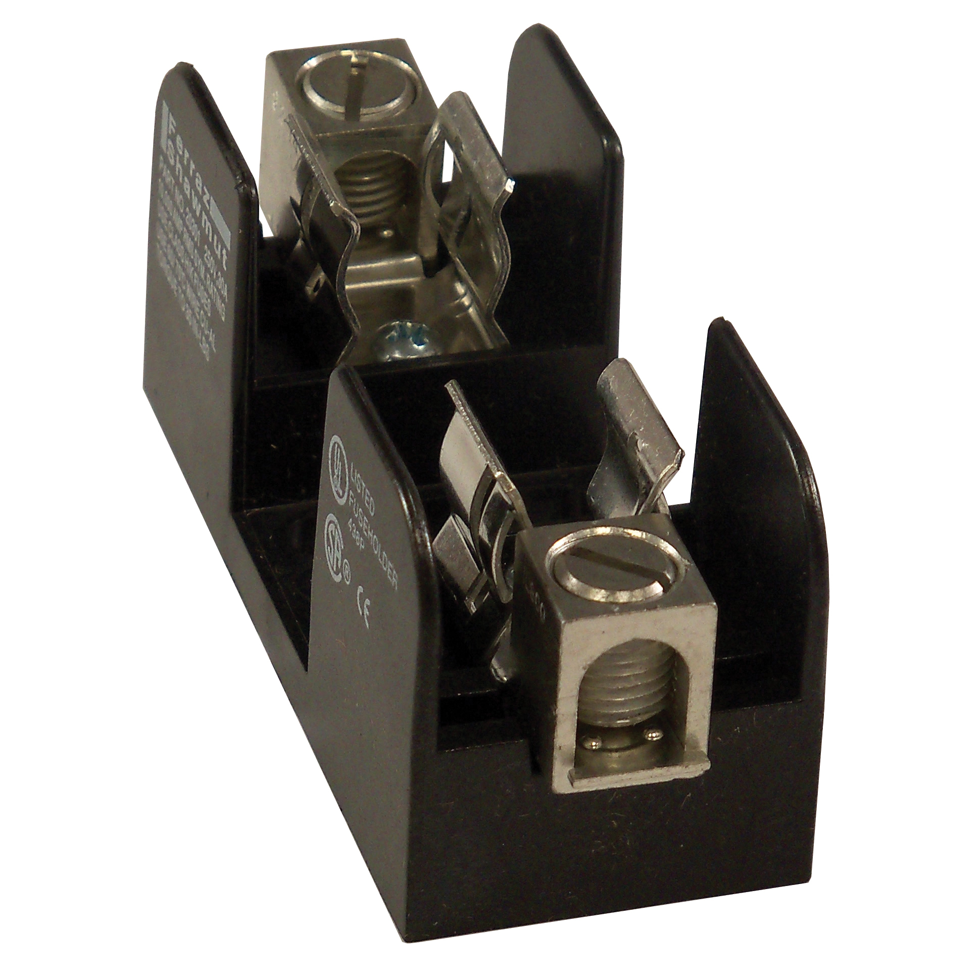20301 Open Style Fuse Block, 250 V AC/DC, 30 A, Class H, 14 to 2 AWG Wire, 1 Pole