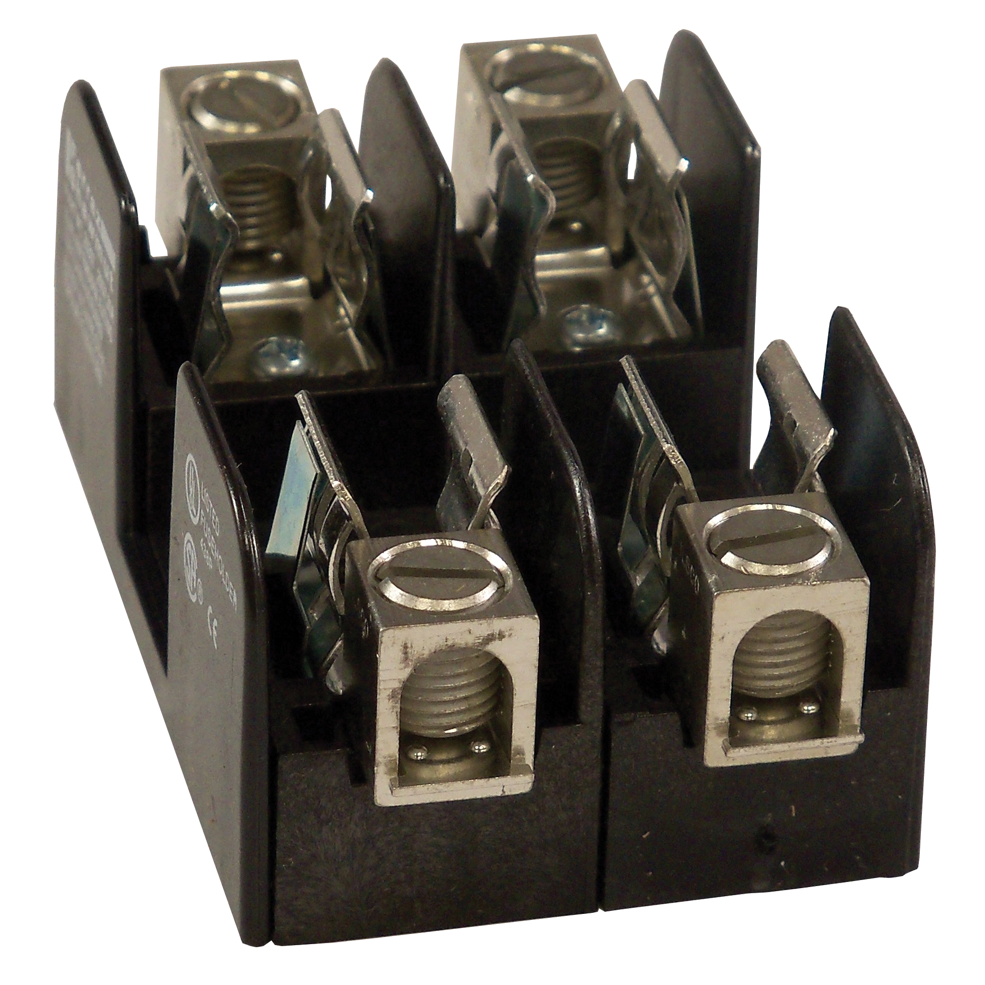 20307 Open Style Fuse Block, 250 V AC/DC, 30 A, Class H, 14 to 2 AWG Wire, 2 Poles