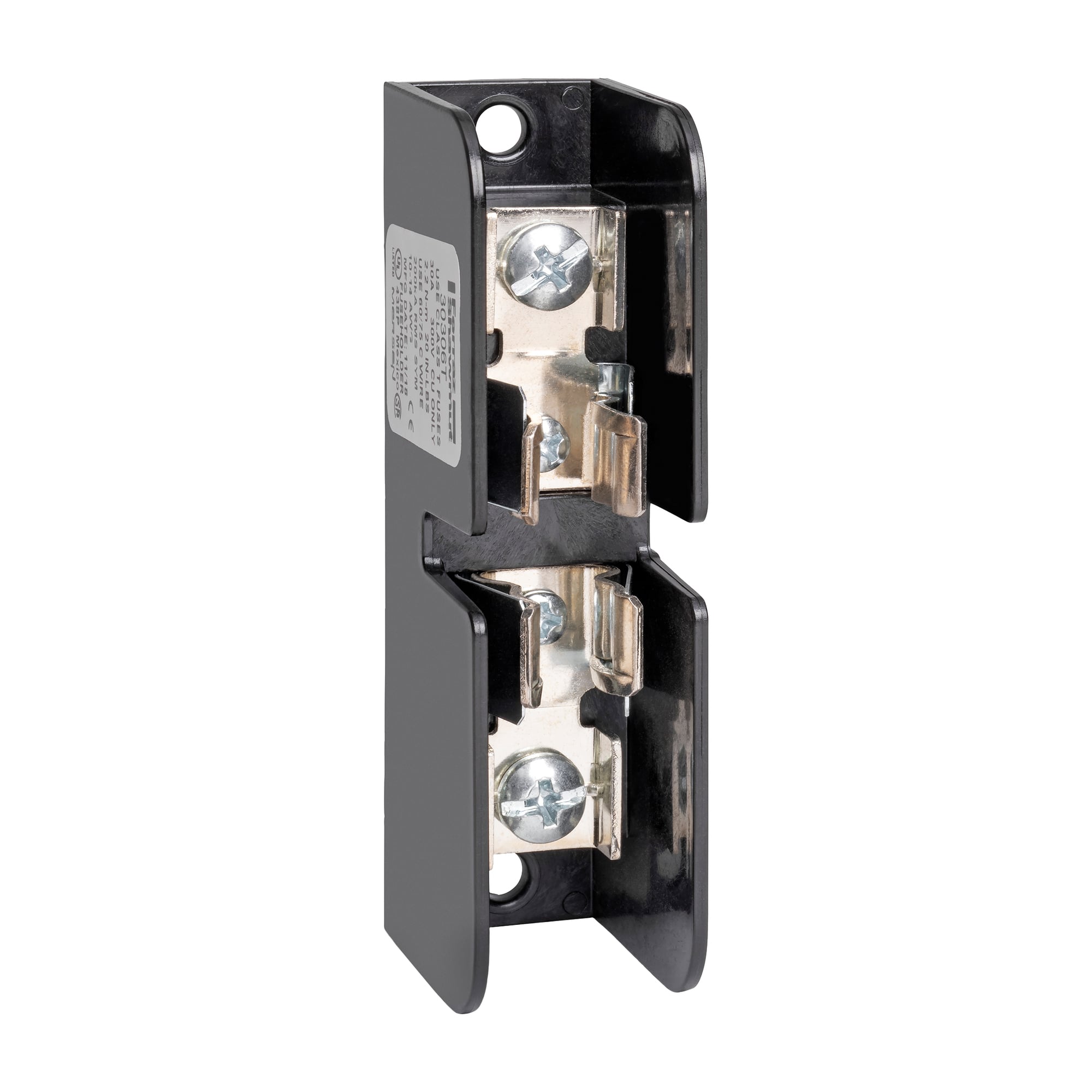 30306T Open Style Fuse Block, 300 V AC/160 V DC, 30 A, Class: T, 14 to 2 AWG Wire, 1 Poles