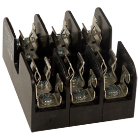 30313 Open Style Fuse Block, 600 V AC/DC, 30 A, 14 to 10 AWG Wire, 3 Poles