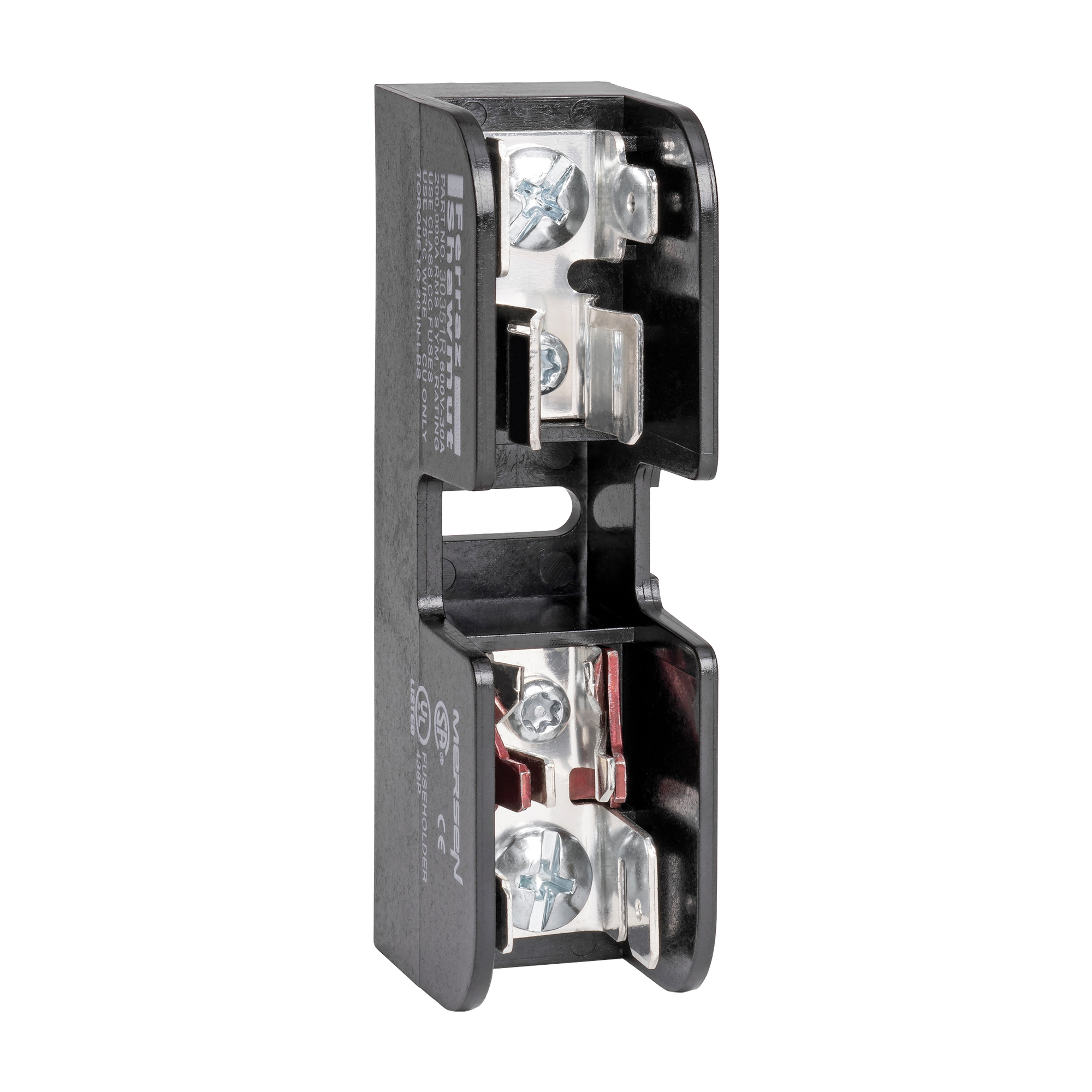 30351R Open Style Fuse Block, 600 V AC/DC, 30 A, 14 to 6 AWG Wire, 1 Pole