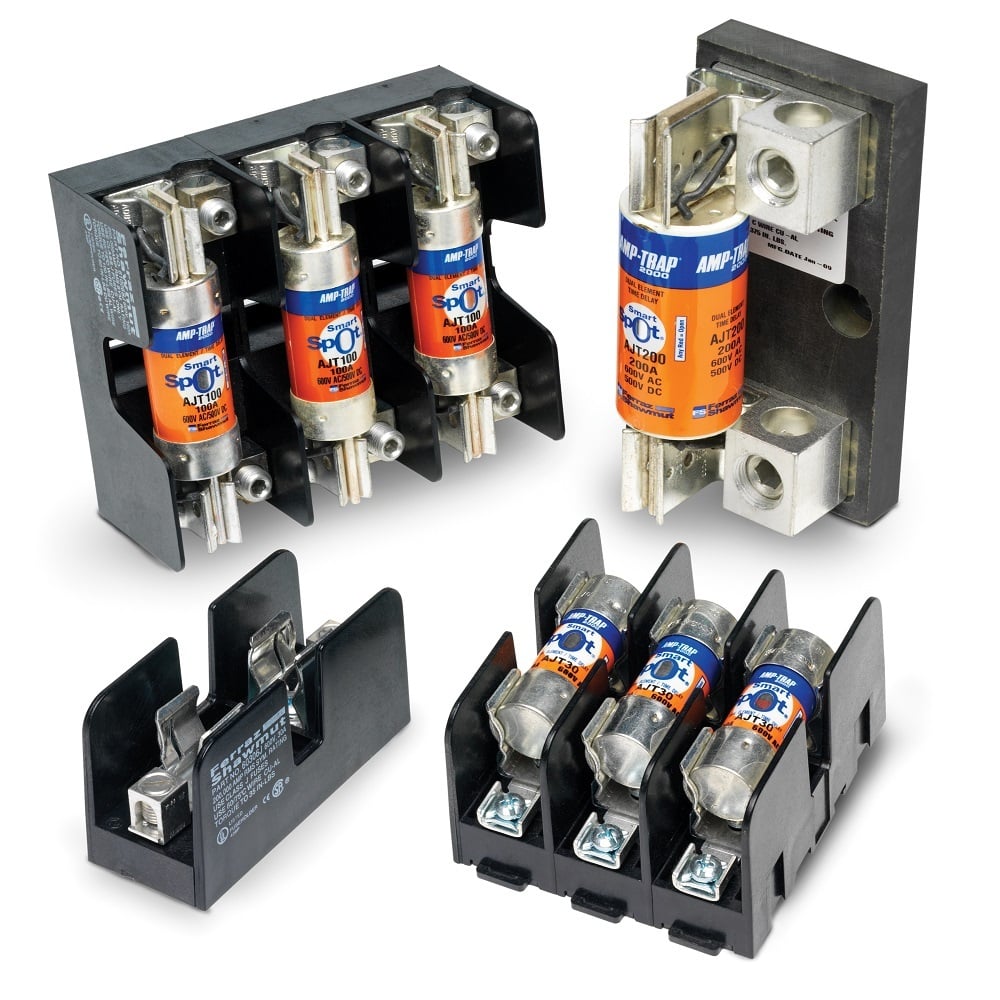 40322G Open Style Fuse Block, 480 V AC, 30 A, Class: G, 14 to 10 AWG Wire, 2 Poles