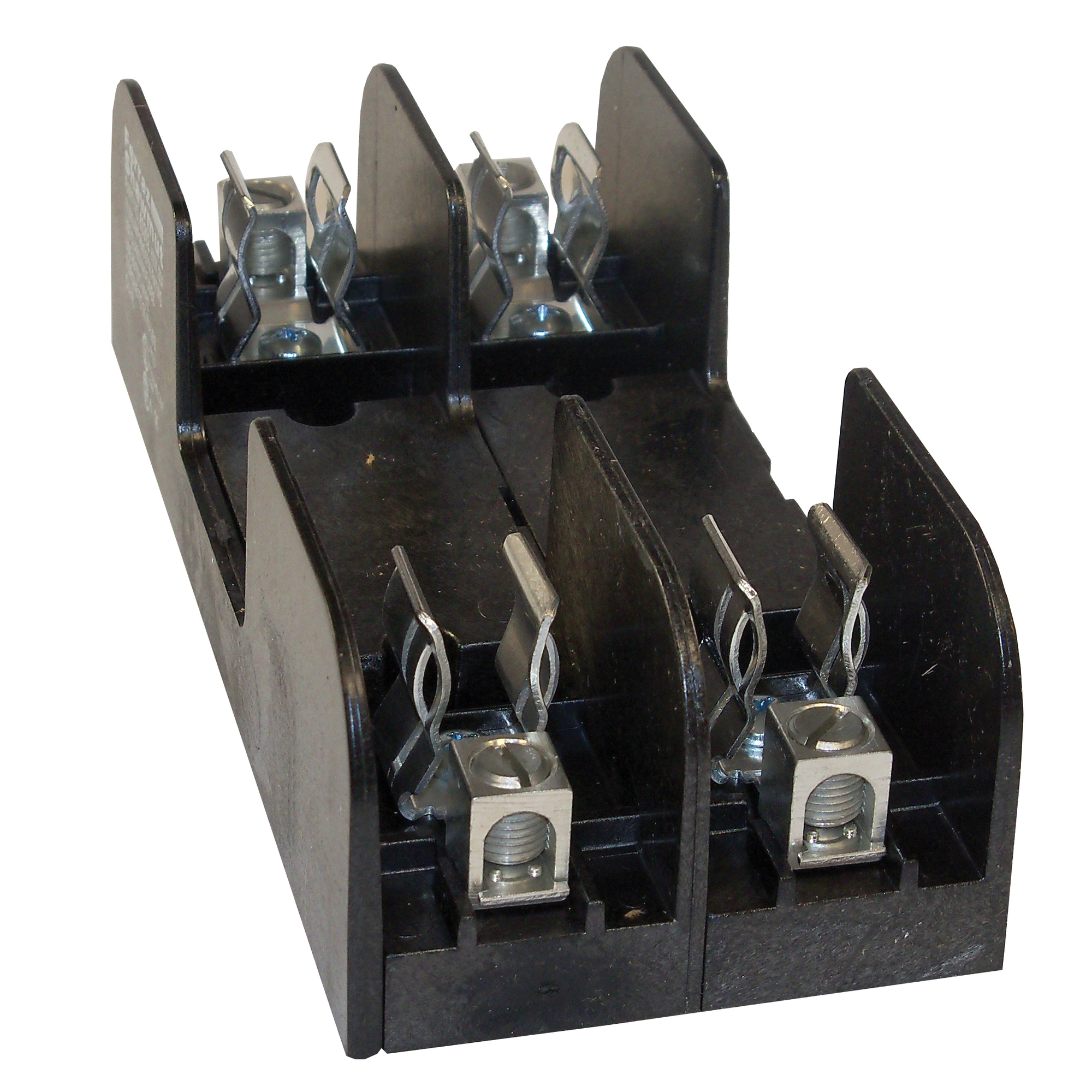 60302 Open Style Fuse Block, 600 V AC/DC, 30 A, Class: H/K, 14 to 2 AWG Wire, 2 Poles
