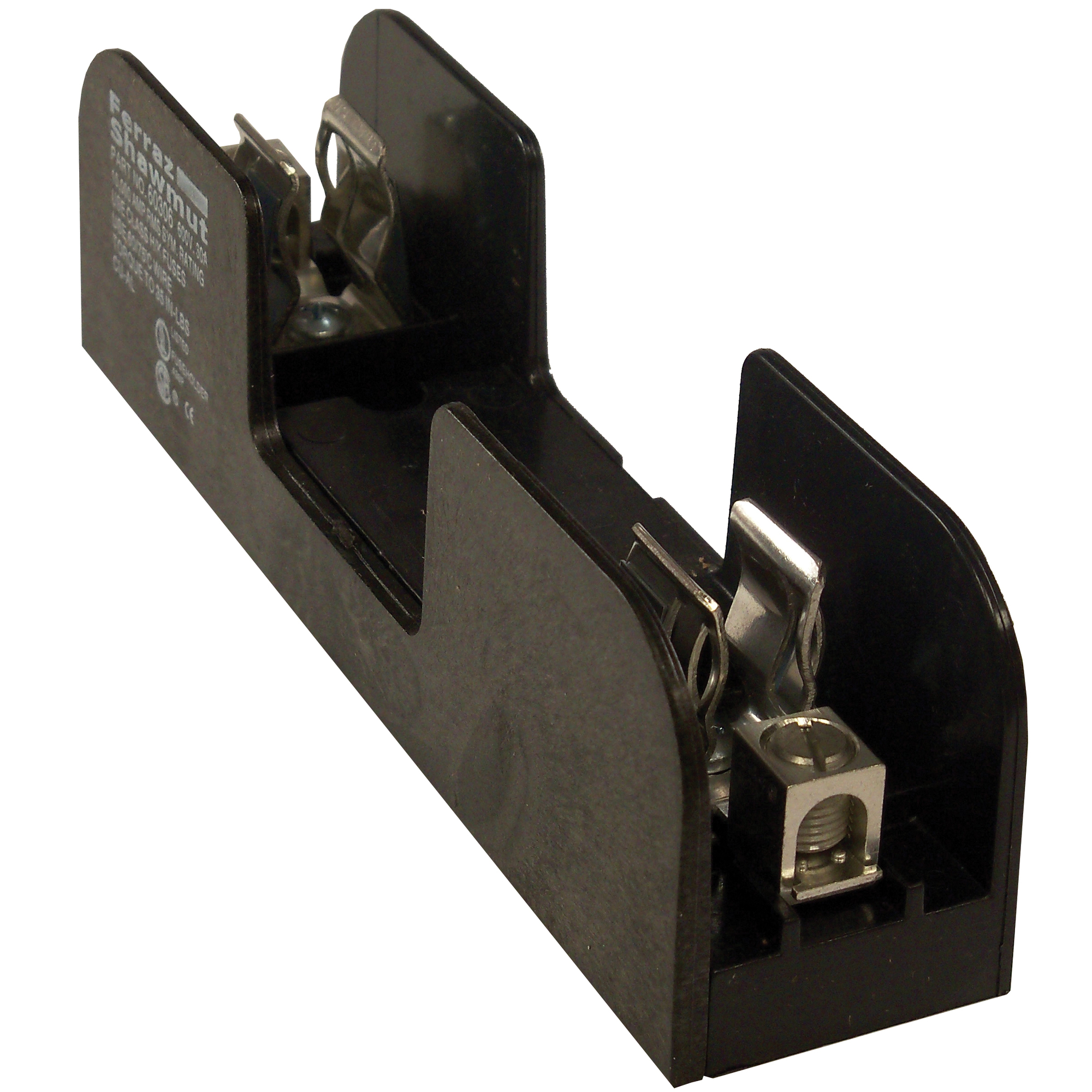 60306 Open Style Fuse Block, 600 V AC/DC, 30 A, Class: H/K, 14 to 2 AWG Wire, 1 Poles