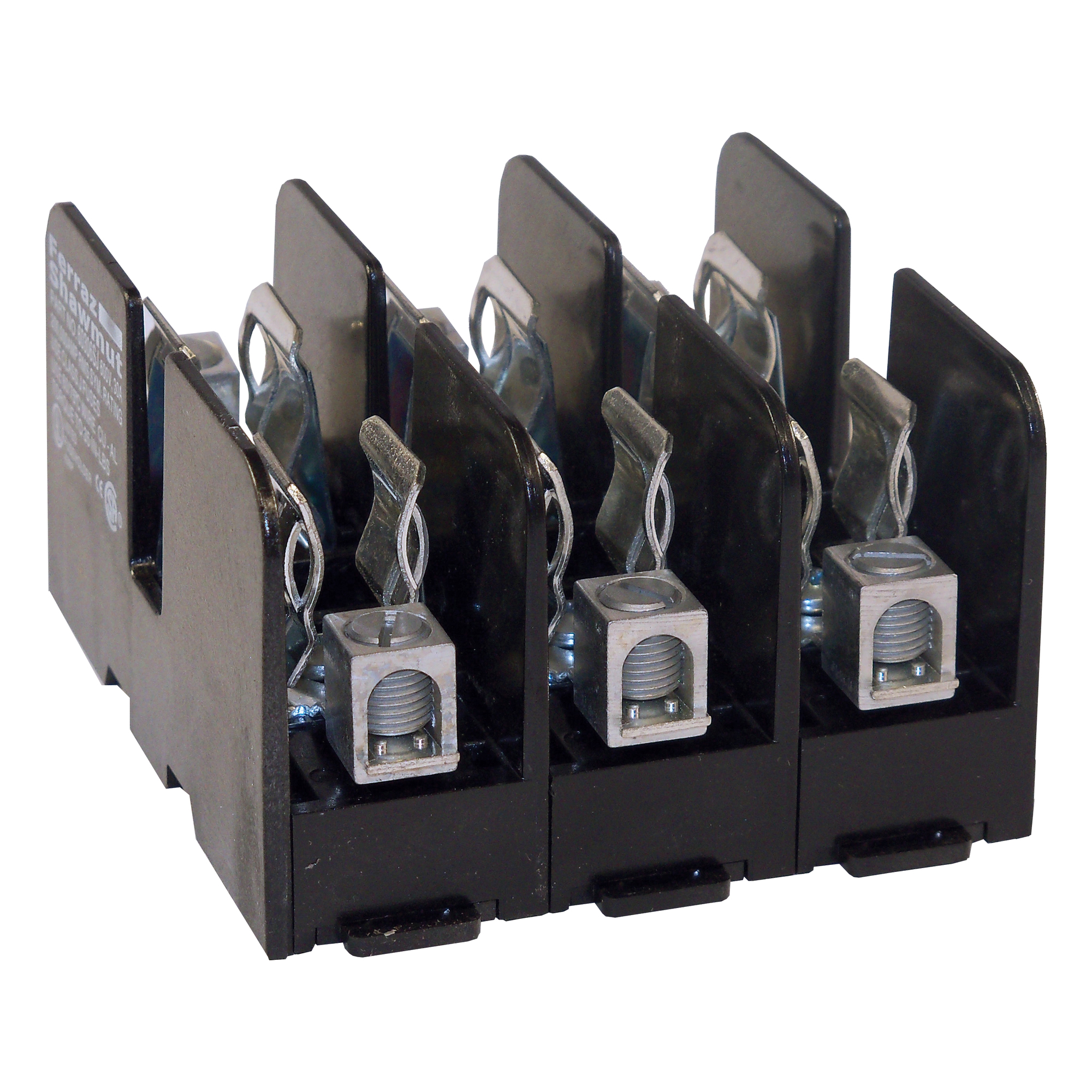 60308SJ 6SJ Open Style Fuse Block, 600 VAC/VDC, 30 A, Class: J, 14 to 2 AWG Wire, 3 Poles