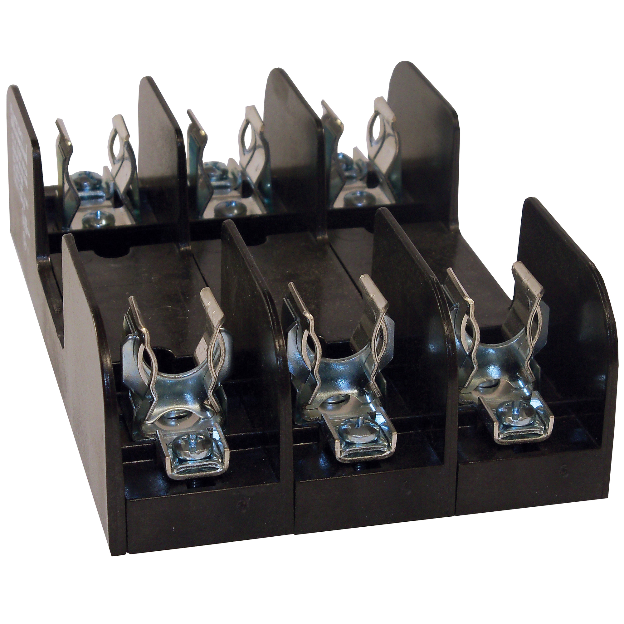 60328R Open Style Fuse Block, 600 V AC/DC, 30 A, Class R, 14 to 10 AWG Wire, 3 Poles