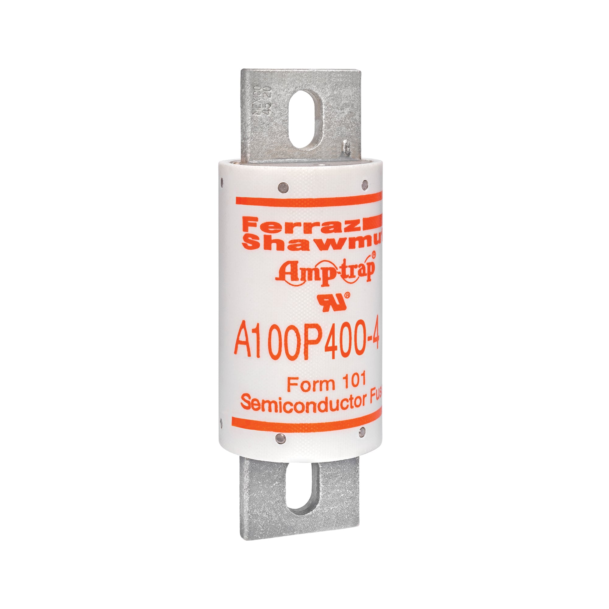 A100P400-4 Amp-Trap A100P Current Limiting Fast Acting High Speed Semiconductor Fuse, 400 A, 1000 V AC/750 V DC, 100 kA Interrupt, Cylindrical Body