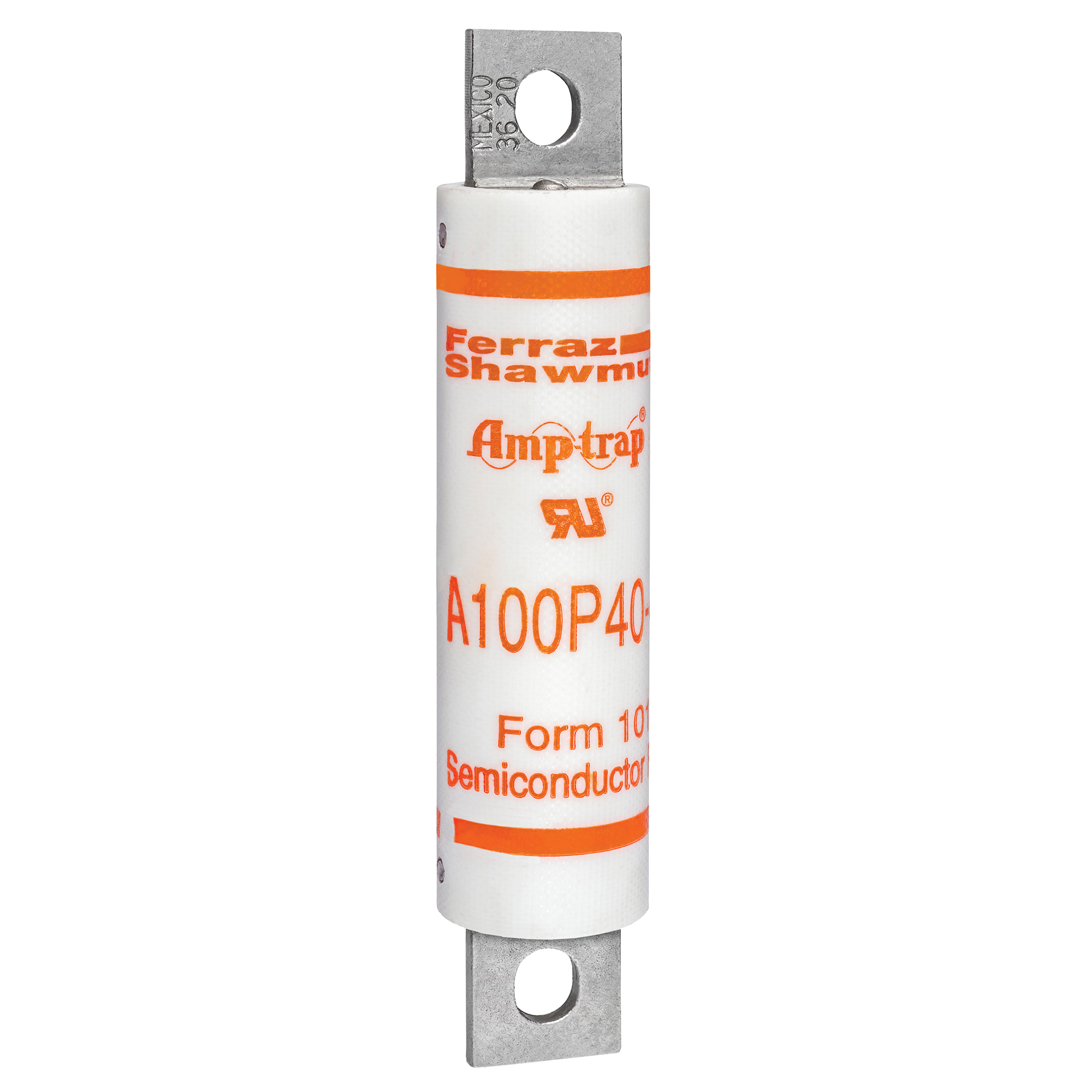 A100P40-4 Amp-Trap A100P Current Limiting Fast Acting High Speed Semiconductor Fuse, 40 A, 1000 V AC/750 V DC, 100 kA Interrupt, Cylindrical Body