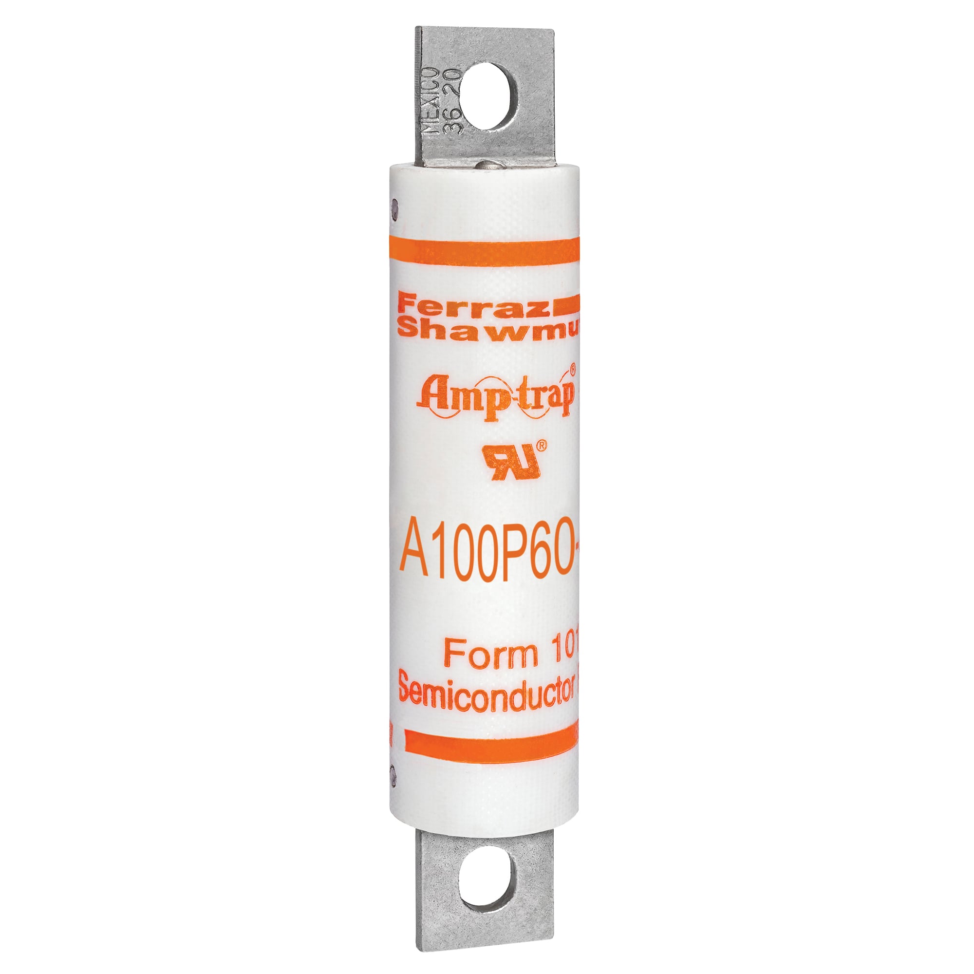 A100P60-4 Amp-Trap High Speed North American Style Semiconductor Fuse, 60 A, 1000 V AC/750 V DC, 100 kA Interrupt, Class: Form 101, Cylindrical/Round Body
