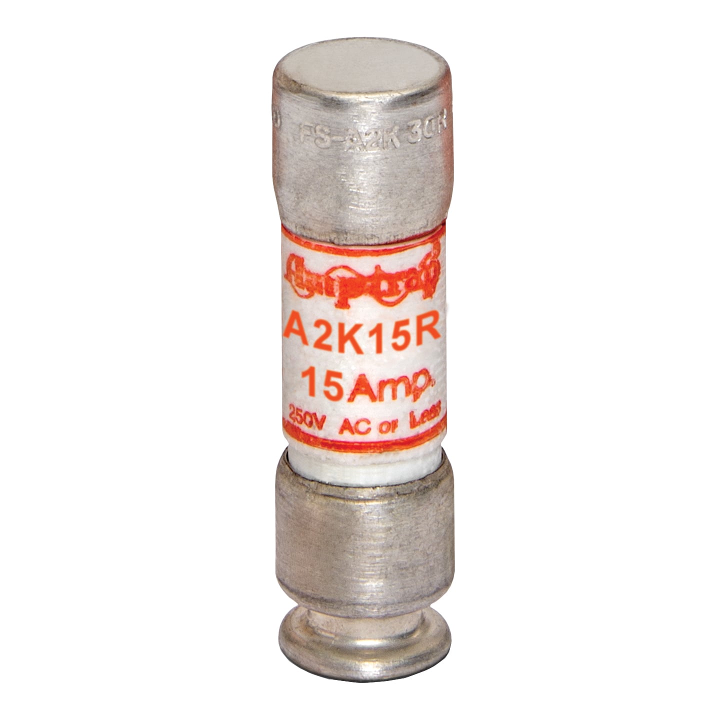 A2K15R Amp-Trap 2000 SmartSpot A2K-R Current Limiting Low Voltage Fast Acting Fuse, 15 A, 250 V AC/DC, 200/20 kA, Class RK1, Cylindrical Body