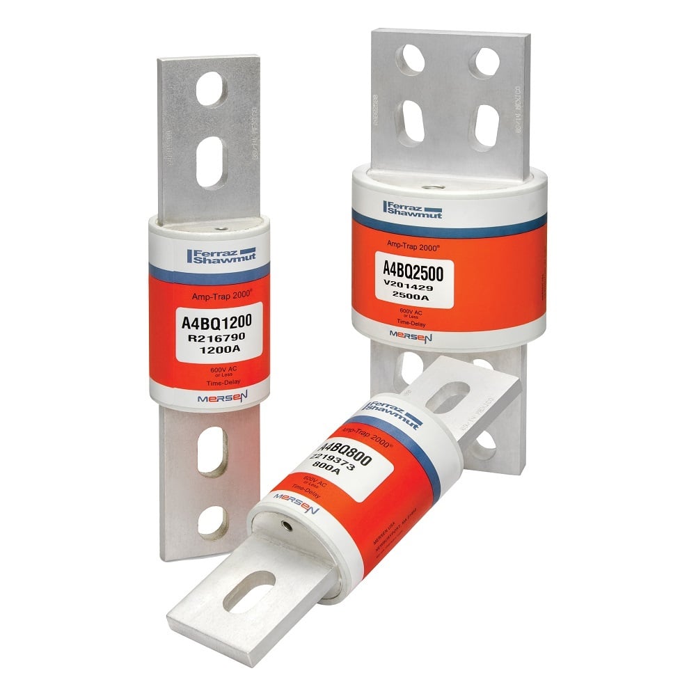 A4BQ750-TA Amp-Trap 2000 SmartSpot Low Voltage North American Style Time Delay Power Fuse, 750 A, 600 V AC, 200 kA Interrupt, L Class, Cylindrical Body
