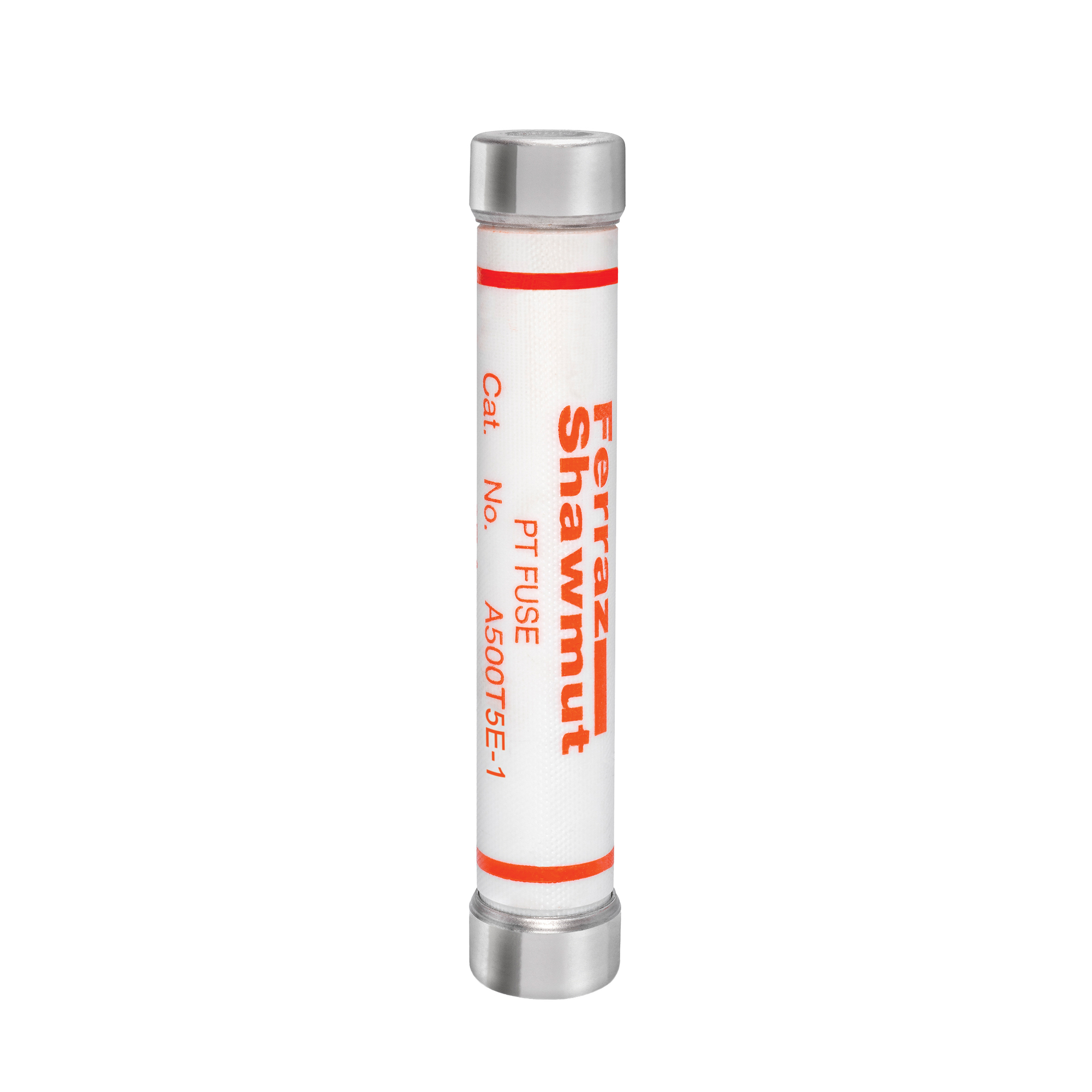 A500T5E-1 Amp-Trap Current Limiting Potential Transformer Fuse, 5 A, 5 kV AC, 80 kA, Class E, Ferrule Body