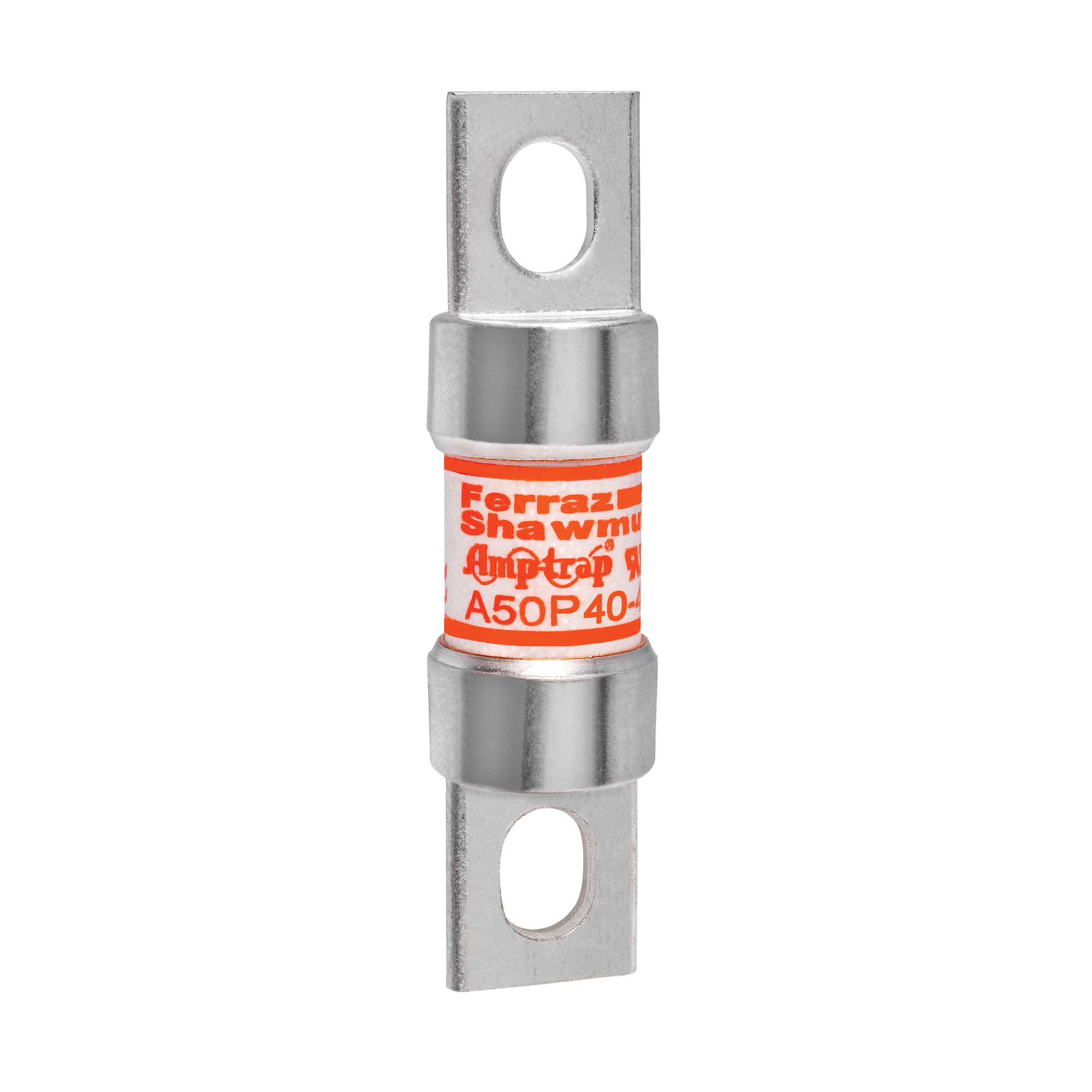 A50P40-4 Amp-Trap Current Limiting Fast Acting Semiconductor Fuse, 40 A, 500 V AC, 100 kA Interrupt, Cylindrical Body