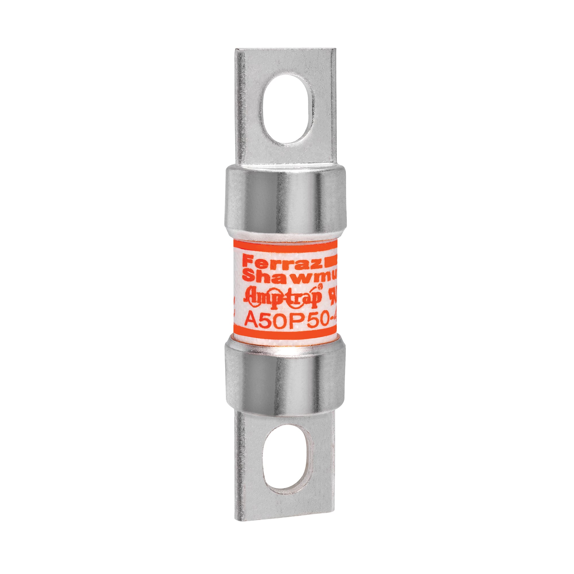 A50P50-4 Amp-Trap Current Limiting Fast Acting Semiconductor Fuse, 50 A, 500 V AC, 100 kA Interrupt, Cylindrical Body