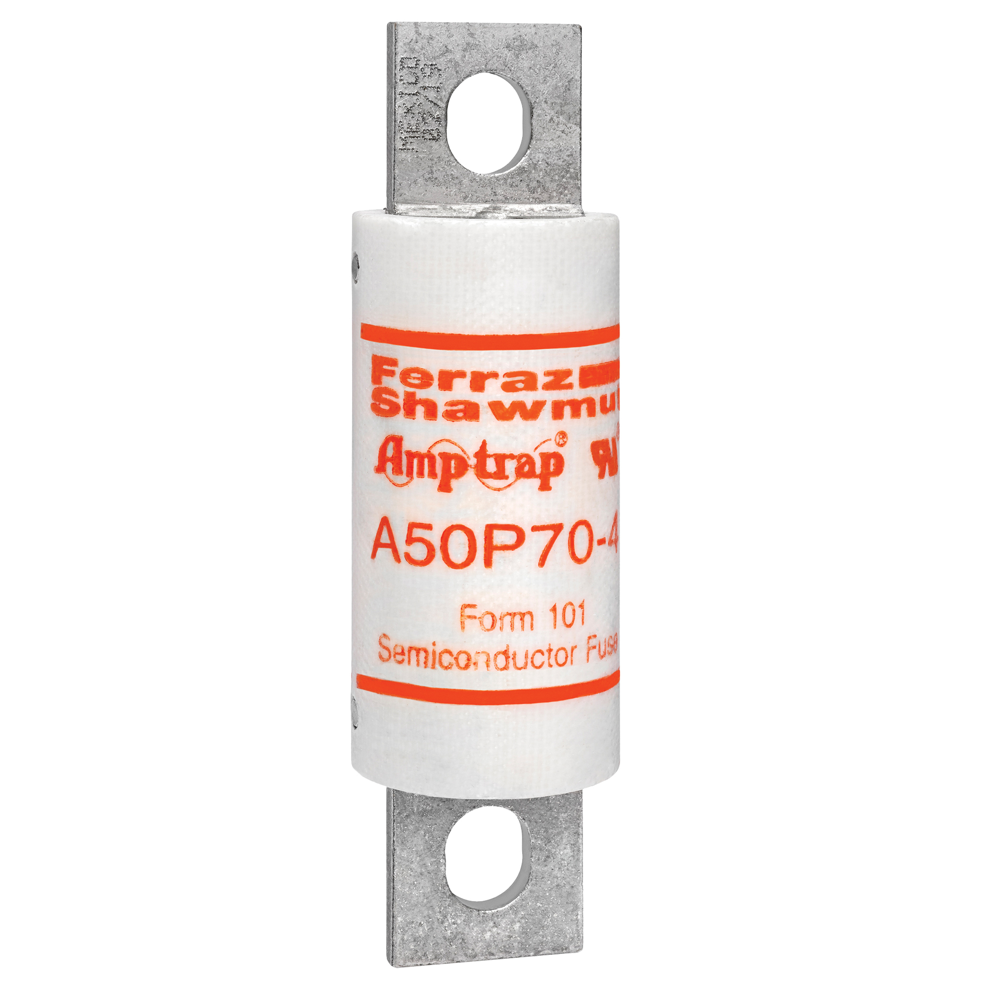 A50P70-4 Amp-Trap Current Limiting Fast Acting Semiconductor Fuse, 70 A, 500 V AC, 100 kA Interrupt, Cylindrical Body