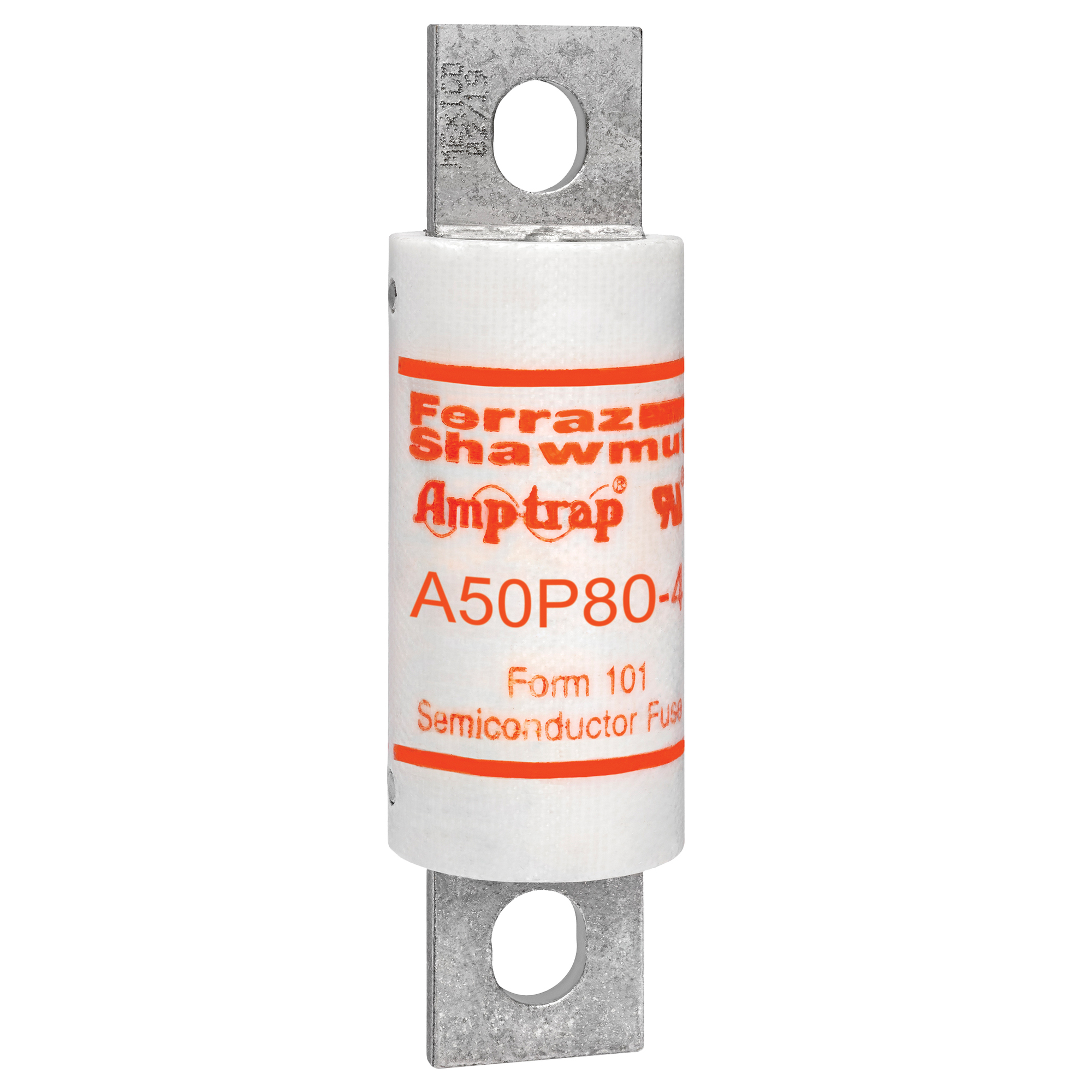 A50P80-4 Amp-Trap Current Limiting Fast Acting Semiconductor Fuse, 80 A, 500 V AC, 100 kA Interrupt, Cylindrical Body