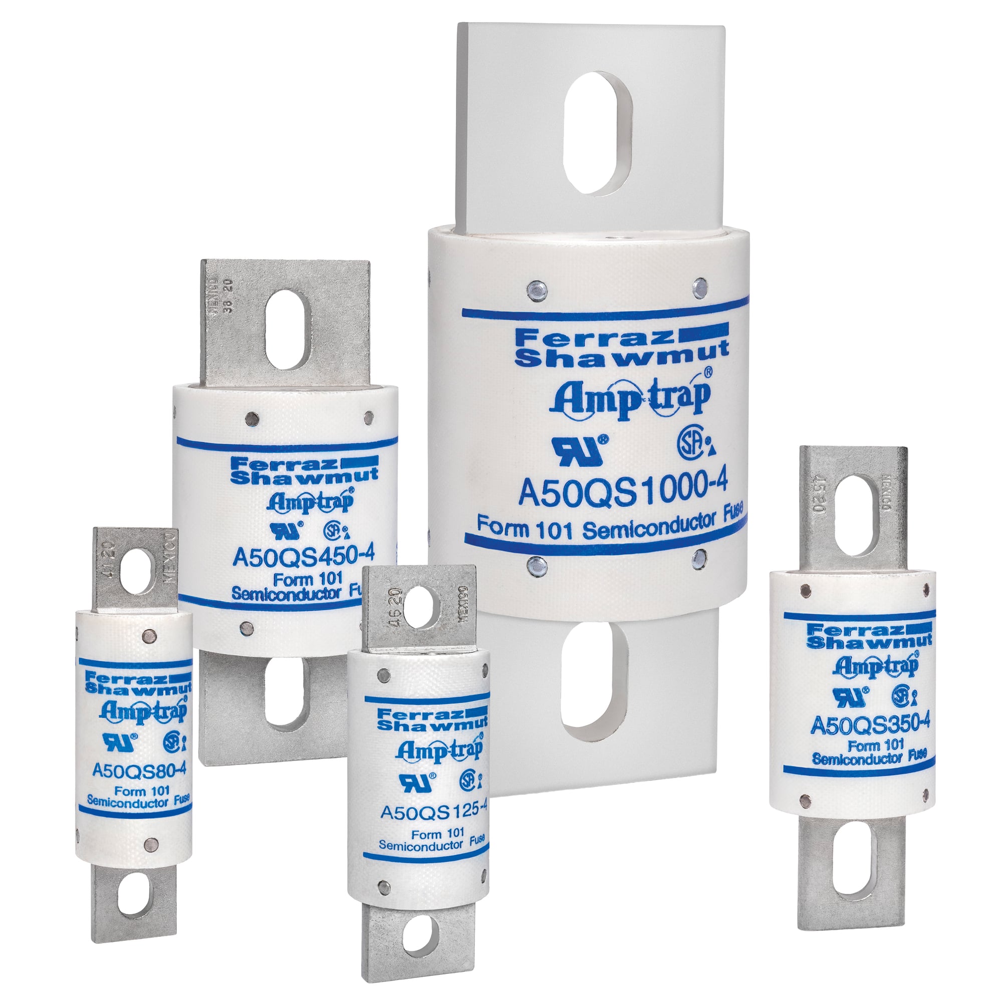 A50QS800-4IL Amp-Trap High Speed North American Style Semiconductor Fuse With IL Indicator, 800 A, 500 V AC/DC, 87/200 kA Interrupt, Class: Form 101, Cylindrical/Round Body