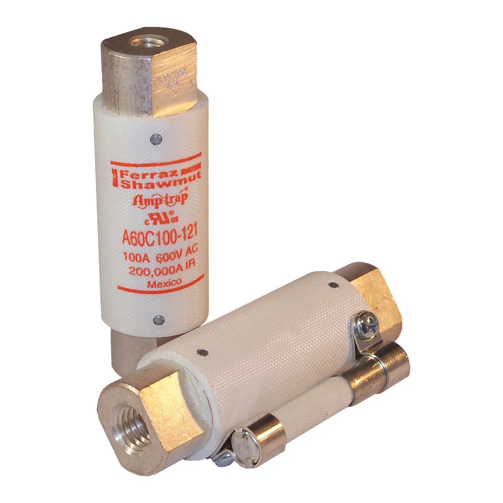 A60C125-121 Form 480 Low Voltage Special Purpose Capacitor Fuse, 125 A, 600 V AC, 200 kA Interrupt, Cylindrical Body