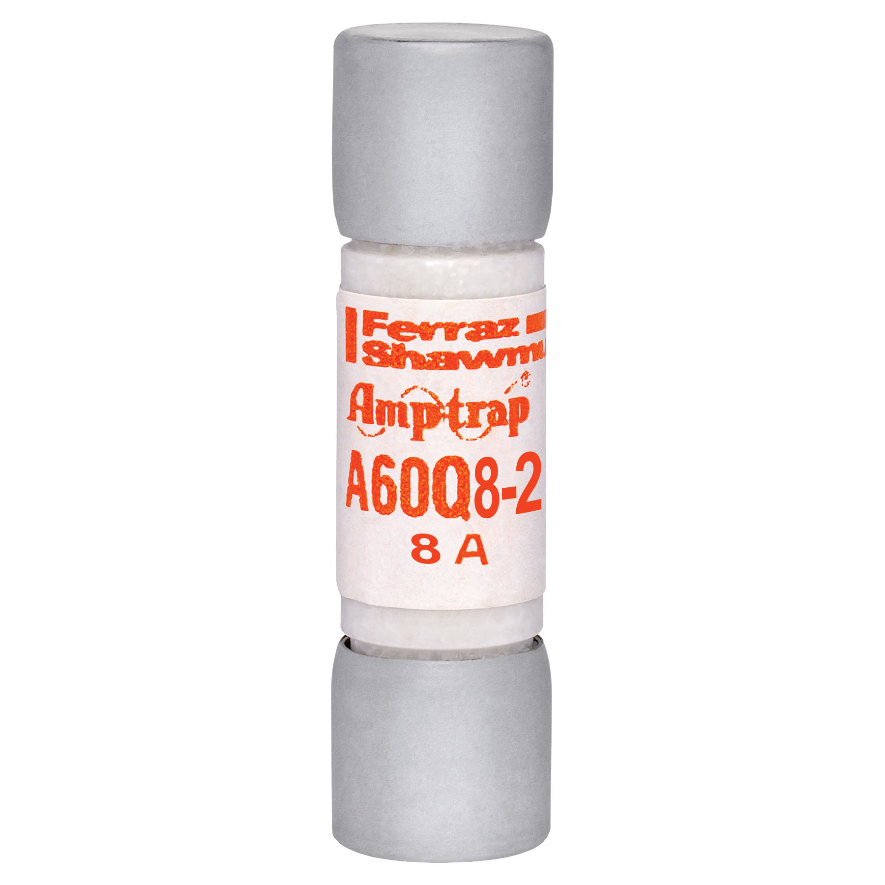 A60Q8-2 Amp-Trap Current Limiting North American Style Semiconductor Fuse, 8 A, 600 V AC/DC, 100/200 KA Interrupt, Class: Form 101, Cylindrical/Round Body