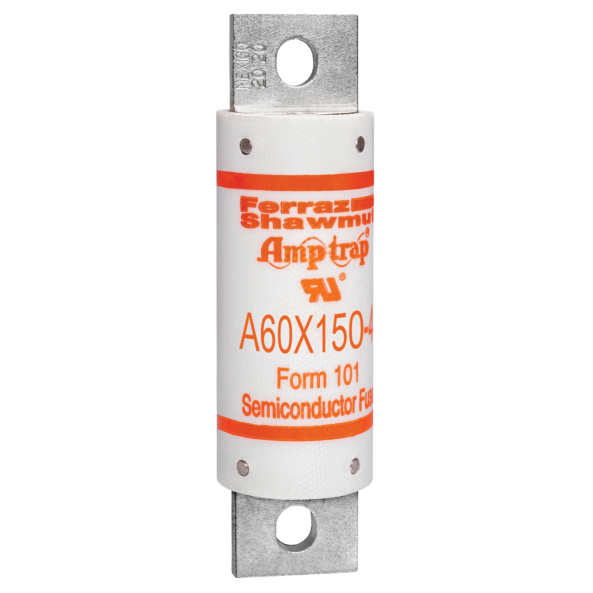 A60X150-4 Amp-Trap A60X Current Limiting Fast Acting Semiconductor Fuse, 150 A, 600 V AC, 200 kA Interrupt, Cylindrical Body