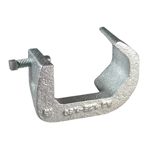 Beam Clamp Assembly; 1-1/4 - 1-1/2 Inch, Malleable Iron, Zinc-Plated
