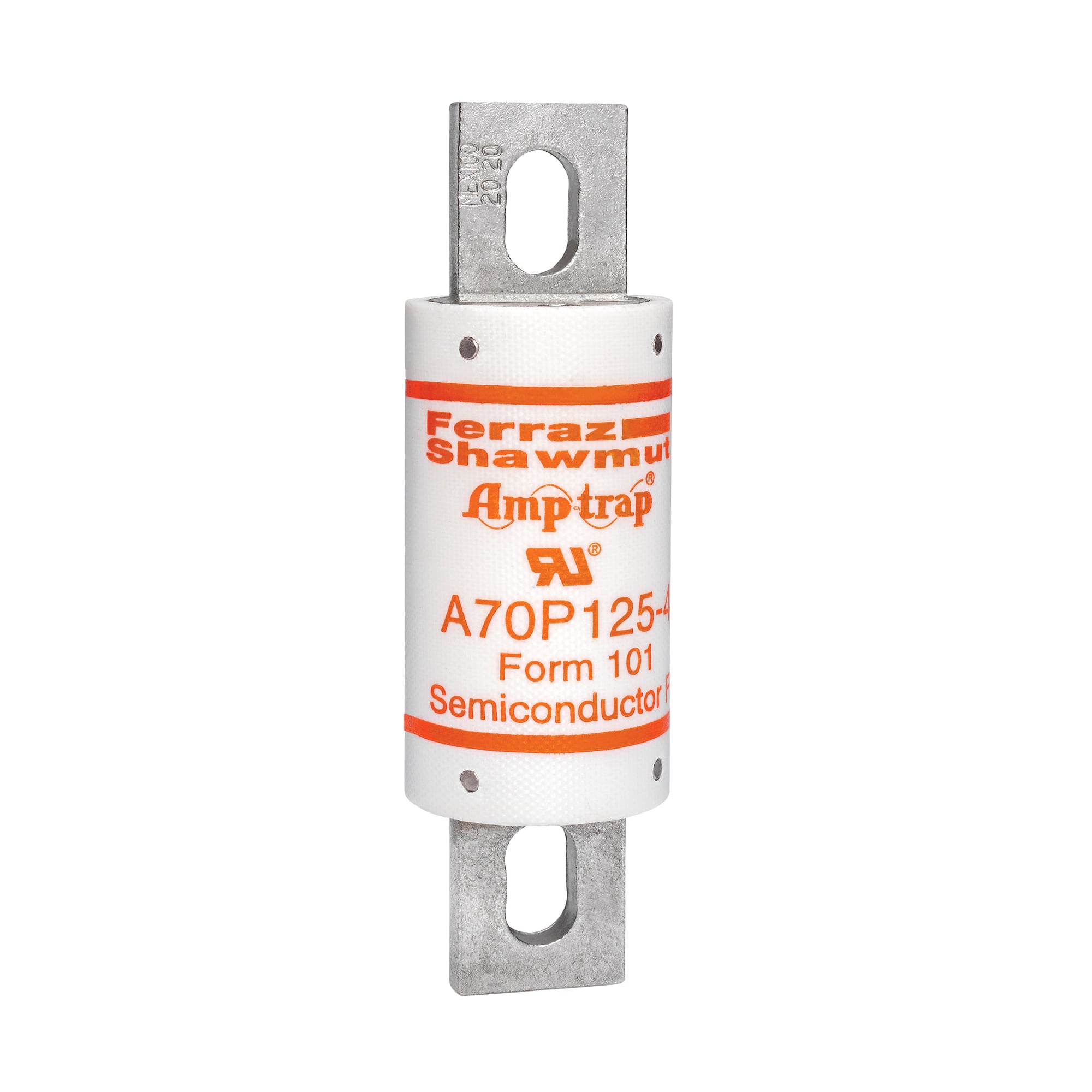 A70P125-4 Amp-Trap A70P Current Limiting High Speed Semiconductor Fuse, 125 A, 700 V AC/650 V DC, 100 kA Interrupt, Cylindrical Body